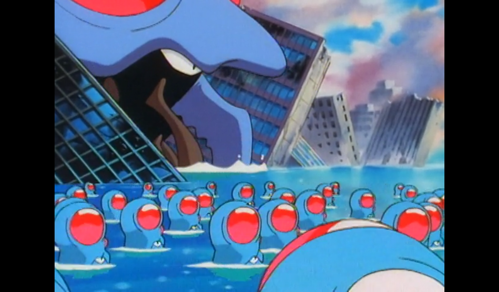 Tentacruel attacking a city